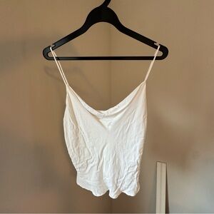 Zara satin white cami with low back